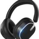 Over Ear Bluetooth Headsets HiFi Stereo Foldable Headphones with Foam Ear Cups for Sports, Travel, Black