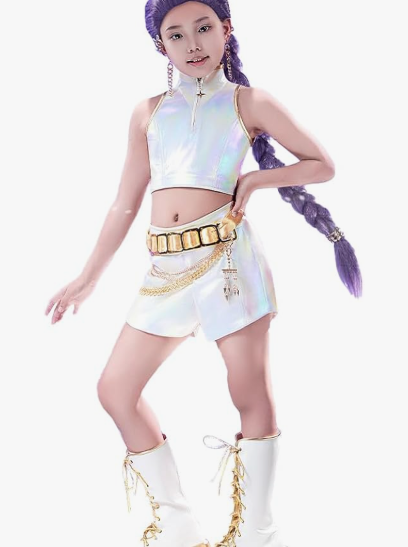KIRA KIRA Movie Anime White Cosplay Costume Doki-SR Pop Singer Cosplay White Dance Outfits Halloween Costume