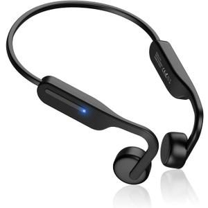 Bone Conduction Headphones, Open Ear Headphones Bluetooth 5.4 with Mic, Wireless Sports Headset 11H Playtime, IPX6 Waterproof for Running, Cycling, Hiking, Work, Travel