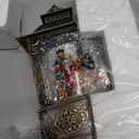 Santa Snow Globe, Reindeer and Christmas Tree Theme, Light up Christmas Snow Globes with Music 6-Hour Timer, Battery-Powered or USB-Powered Gifts for Women Men and Kids, Indoor Christmas Decorations (Santa Claus Animals 104)