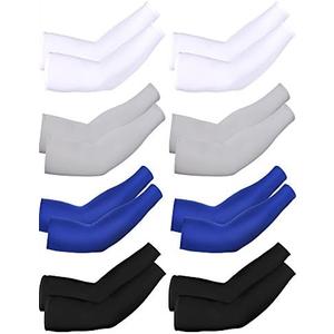 6 Pairs Arm Sleeves UV Sun Protection for Men Women Cooling Tattoo Cover Up Sleeves