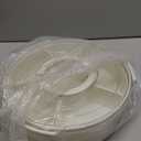 Divided Rotating Serving Tray with Lid and Handle, Portable Snackle Box for Fruits Snacks Veggie Charcuterie, Clear Lazy Susan Organizer and Fridge Storage Container for Adults Child (1PCS,12" L (White)