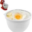 Silicone Liner for KitchenAid 5 Qt Tilt-Head Stand Mixer, Odourless,Thicker, Cold/Heat-Resistant & Non-Stick, Easy Clean, Fits 5 Quart Mixing Bowl with LidWhite