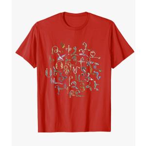 Armenian Alphabet Birds Armenia Symbols T-Shirt L
