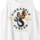 Fun Tiki Bar Tattoo Pinup: Tropical Pineapple Sailor Mermaid Tank Top XXL