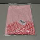 Valentine V Neck Shirt for Women Cute Love Heart Long Sleeve Casual Tee Tops (Pink, L)