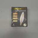 Candelabra Led Light Bulbs B11/C35 Dimmable Edison Light Bulbs Daylight White 4000K,8W,E12 Base Ceiling Fan Light Bulbs,Pack of 6