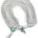 12 feet Retractable Oxygen Tubing for Oxygen, with 360Swivel Connector and Clip