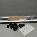 Amazon Basics Cross Rail Roof Rack, 52 inches, Fits up to 46" Spans between Raised Side Rails with Gap, Pack of 2, Black/Silver