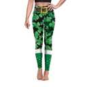 color cosplayer St. Patrick's Day Leggings Shamrock Stretchy Tights Yoga Pants for Women (Green, XXXL)