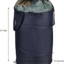 Household Essentials 2039 Pop-Up Laundry Hamper with Handles and Drawstring Closure, Blue 16-Inch by 20-Inch, 16"l X 16"w X 25"h