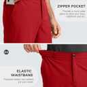 Men's Casual Shorts 9" Lightweight Golf Shorts for Men Stretch with 3 Pockets Quick Dry Breathable Work Shorts(Red,M) (Red, M)