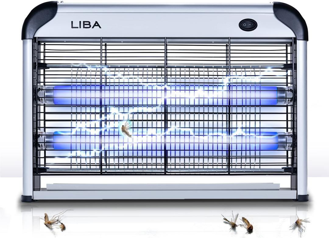 LiBa Electric Bug Zapper  Indoor Insect Killer -  Fly, Mosquito Killer and Repellent - Lightweight, Powerful 2800V Grid, Easy-to-Clean, Removable Washable Tray LiBa Electric Bug Zapper  Indoor Insect Killer -  Fly, Mosquito Killer and Repellent - Lightweight, Powerful 2800V Grid, Easy-to-Clean, Removable Washable Tray