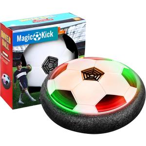 FREEZE2TRIM Magic Kick Hover Soccer Ball Indoor Kids Toys for Ages 8-13 - Light Up Soccer Ball with LED Lights & Air Cushion - Toys for Boys & Girls Ages 6-12, for 6, 7, 8, 9, 10 Year Old