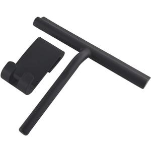 Silicone Squeegee with Hook,Shower Door Squeegee, for Mirror, car, Window, Tile and Shower Glass Door Cleaner Tool (9 inch Black)