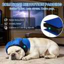 LIANZIMAU 2CM Noise Reduction Padding Dog Ear Muffs Noise Protection Comfort Calming Hoodie for Fireworks Anxiety Adjustable Dog Ear Covers for Grooming with Elastic Eye Strap Polyester, Small