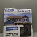 18" x 18" Aluminum Gable Vent with Screen - Stylish Louvered Vents for Effective Attic and Shed Ventilation - Essential Home Improvement, Vent Opening: 16" x 16"