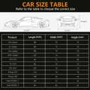 Car Cover Waterproof All Weather,6 Layers Car Covers for Automobiles, Full Exterior Cover with Zipper, Outdoor Car Cover Sun UV Rain Snow Wind Protection, Fit for 185"(185*70*59 inch)Sedan