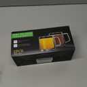 CNGLASS 10oz Glass Coffee Mugs,Double Wall Insulated Glass Mugs with Handle,Clear Espresso Mug for Latte,Cappuccino,Tea Bag,Set of 2