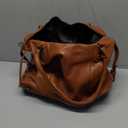 Women's Large Tote Bag City Tote Bag Purse with Zipper Women Vegan Leather Hobo Handbags with Adjustable Strap (Brown)