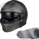 VCAN Bluetooth Integrated Full Face Motorcycle Helmet with Dual Visor