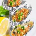 304 Stainless Steel Grillable Oyster Shells Reusable Machine washable for cooking grilling oysters shrimp scallops (12)
