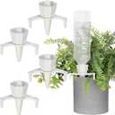 EBOOT 4pcs Large Self-Watering Spikes 6 Inch Plant Automatic Watering System Vacation Plant Irrigation Devices Automatic Irrigation Spikes for Indoor Outdoor Plants Home Office Balcony Planters
