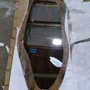 FEUFOAM Full Length Mirror 59" x 24" Irregular Wall Mirrors Wood Framed Full Body Mirror Hanging or Leaning Against Wavy Floor Mirrors for Living Room Bedroom Entryway Bathroom Retro Brown