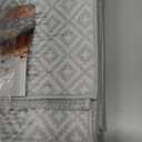 Lahome Abstract Entry Rug 2x3 Washable Rug,Ultra-Thin Kitchen Rugs Non Slip,Moroccan High Traffic Throw Gray Bathroom Rugs Rubber Backing Low-Profile Door Mat Indoor Entrance (Grey-1)