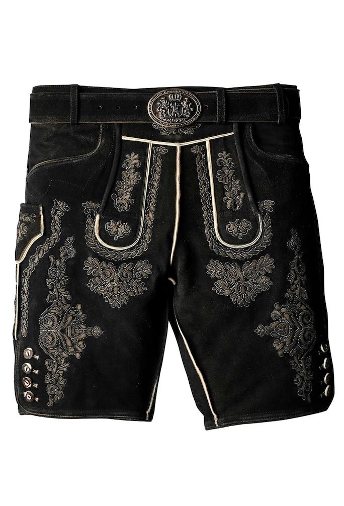 Authentic Lederhosen Men Shorts - Oktoberfest Outfits Men- German Lederhosen Mens - Genuine Leather, Size 52