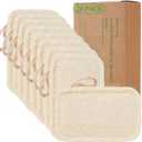 Natural Loofah Kitchen Sponges, 20 PCS Natural Sponge for Dishes, Cleaning, 100% Biodegradable Compostable Vegetable, Eco Friendly Sponges, Non-Scratch, No Odor Scrubber