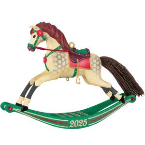 Hallmark Keepsake Christmas Ornament 2025, Rocking Horse Memories 2025, Gifts for Christmas Lovers