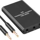 Portable Headphone Amplifier 3.5mm Stereo Audio in/Out Support Volume Control with GAIN Switch, Rechargeable Battery, 3.5mm Headphone Amp for Switch/PS4/iPhone/PC/MP3/4 /HD 650 Headphones ect.