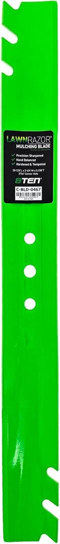8TEN LawnRAZOR Blade for Toro 21-Inch Recycler Walk Behind Mower 133-8182-03 (Toothed)