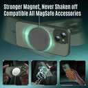 Designed for iPhone 13 Case, Compatible with MagSafe, with Privacy Screen Protectors X2, [Camera Protection] [15FT Military Drop Protection] Shockproof Phone Case, 6.1", Alpine Green