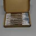 Goo-Ki Vintage Retro Antique Brass Zinc Alloy Cabinet Handles - 6.3''(160mm) Hole Center Affordable Luxury Cabinet Pull Hardware for Bedroom, Kitchen, 6 Pack