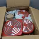 T-fal Initiatives Nonstick Cookware Set 18 Piece, Oven Broiler Safe 350F, Kitchen Cooking Set w/Fry Pans, Saucepans, Saute Pan, Dutch Oven, Griddle, Pots and Pans, Home, Dishwasher Safe, Red