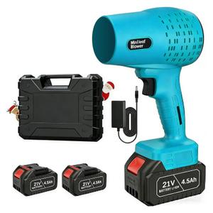 Leaf Blower Cordless with Battery and Charger,21V Electric Handheld Leaf Blower, 950000RPM Powerful Fan with Adjustable Speed, Lightweight Blower for Patio, Lawn, Blowing Leaves and Snow(Black)