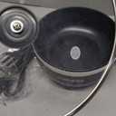 Dezin Hot Pot Electric Upgraded, Non-Stick Saut Pan, Rapid Noodles Electric Pot, 1.5L Mini Portable Hot Pot for Steak, Egg, Fried Rice, Ramen, Oatmeal, Soup with Power Adjustment (Black)