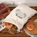 3 Packs Linen Bread Bags for Homemade Bread, 18 14 Inches Reusable Sourdough Bread Bag for Bakery Baguette Picnic Wedding Wrapping Camping