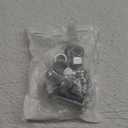 Front Rear Bumper Bolts Kit Capped Round Head Compatible with Ford 7/16-14x1-1/4 (4 Set); Long Carriage Chrome Bumper Bolts, Hex Nuts, and Lock Washers