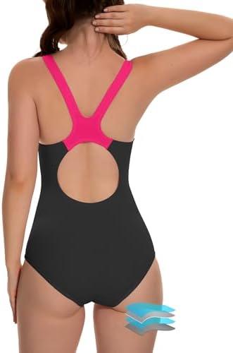 Beautikini Period Swimwear One Piece Racerback Training Bathing Suit Women Period Swimsuits for Teen Girls Ages 11-14 S