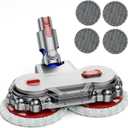 MYUAKO Mop Head for dy-Son V7/V8/V10/V11/V12/V15 Vacuum Cleaners, Electric Floor Mop with Removable Water Tank, Wet Mop Head Attachment Wet and Dry (Large)