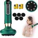 VHV Cellulite Massage Tool-Cupping Kit for Massage Therapy Lymphatic Drainage Massager12 Speed Adjustable Suction Cupping Therapy Set, Belly, Thighs, Arms, Butt.Green