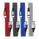 USB Type C Cable 3A Fast Charging(3ft 4Pack), USB to USB C Cable Nylon Braided Type C Charger Cord for iPhone 15 Pro Max, Samsung Galaxy S10 FE S9 S20 S21 S22 S23+ S24 Ultra, A20 A50 A70, LG, Moto