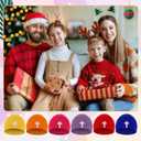 Coume 12 Pcs Kids Beanie Hats Multicolor Cross Winter Beanie Hats Christian Cuffed Skull Cap Warm Beanies for Kids Boys Girls