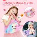 Unicorns Toys for Girls Age 4-6 Ballerina Doll Stuffed Animal Girl Toys Age 4-5 Ballet Dress up Doll with Plush Bag 4 Year Old Girl Birthday Gifts 5 Year Old Girls Dance Recital Gifts, Graduation Gift