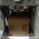 brim 19 Bar Espresso Machine, Fast Heating Cappuccino, Americano, Latte and Espresso Maker, Milk Steamer and Frother, Removable Parts for Easy Cleaning, Stainless Steel with Wood Accents