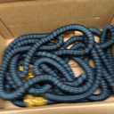 Expandable Garden Hose 50FT-Expanding Water Hose with Thumb-Controlled 10 Spray Nozzles&3750D Outer Fabric, Durable Collapsible Latex Core, Ultra Lightweight & Flexible
