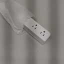 Surge Protector Outlet Extender - with Rotating Plug, 6 AC Multi Plug Outlet with 4 USB Ports (2 USB C), 1800J Wall Charger, 3-Sided Power Strip with Spaced Outlet Splitter for Home, Office, Travel (White)